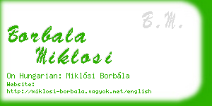 borbala miklosi business card